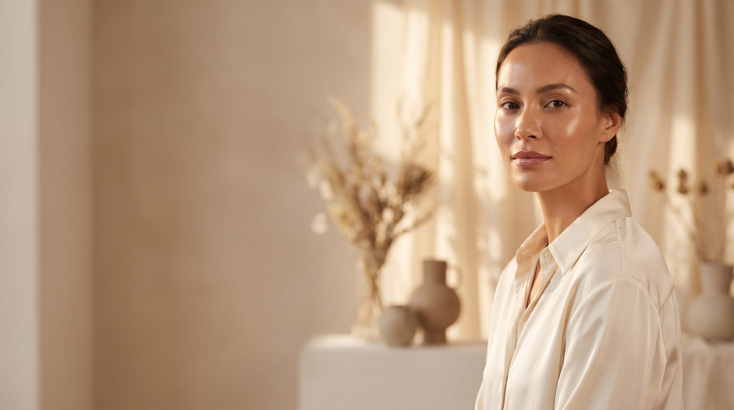 The serene, light-filled interior of Cosmetics Doctor